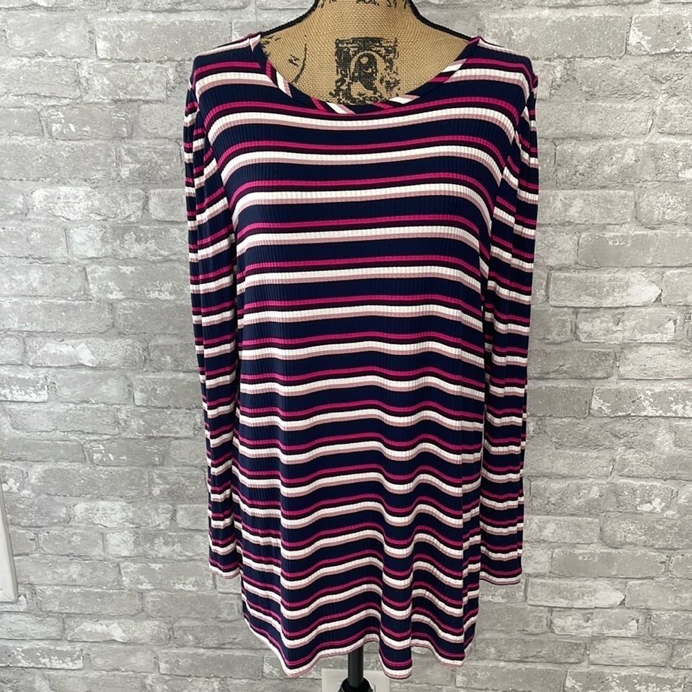 Lane Bryant Ribbed Striped Top